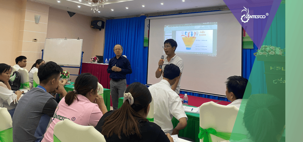 Công ty CP Rau Quả Thực Phẩm An Giang tổ chức khóa đào tạo “Kaizen tư duy” cho đội ngũ cán bộ, nhân viên trong công ty.